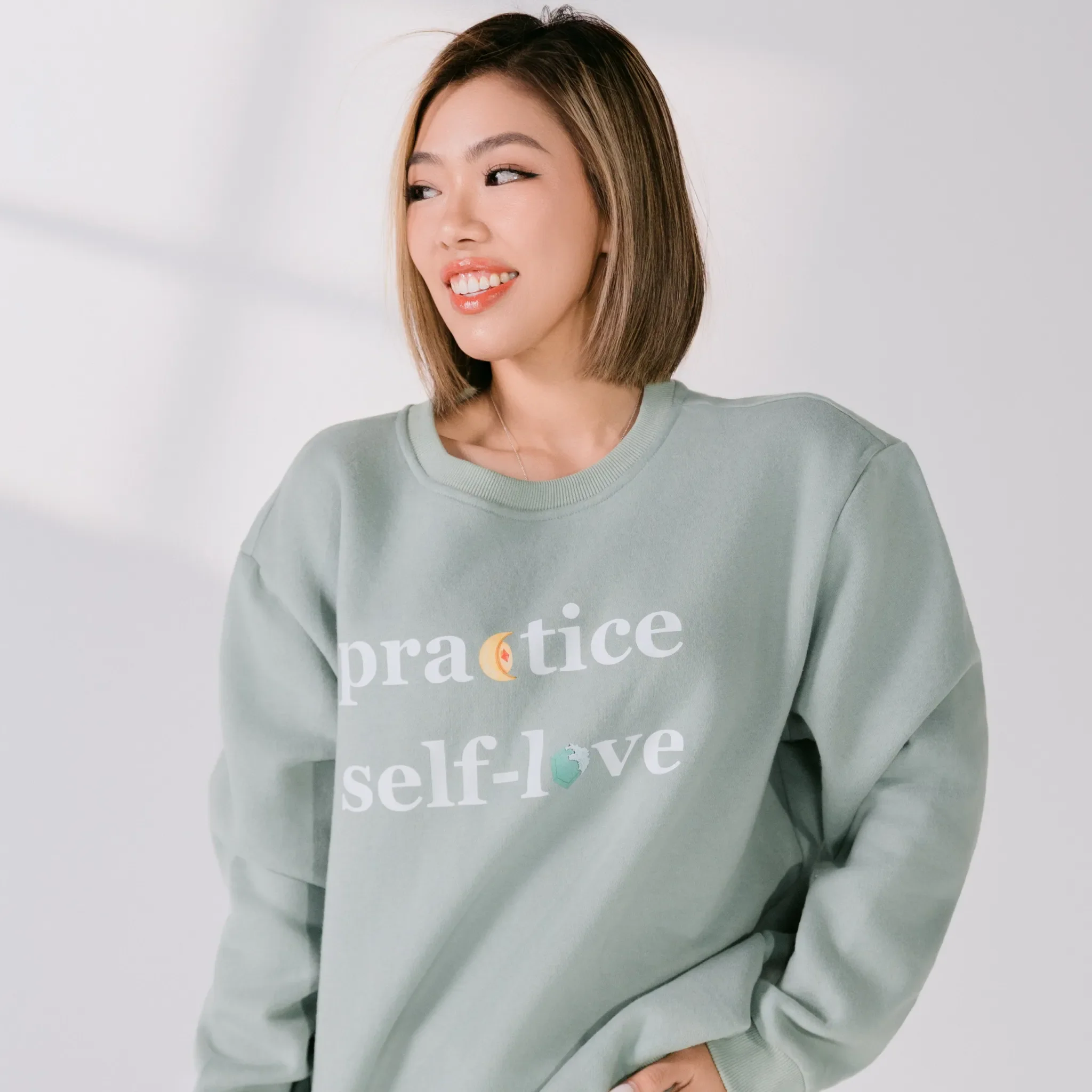 Practice Self Love (You're enough. You're capable) Crewneck - Image 4