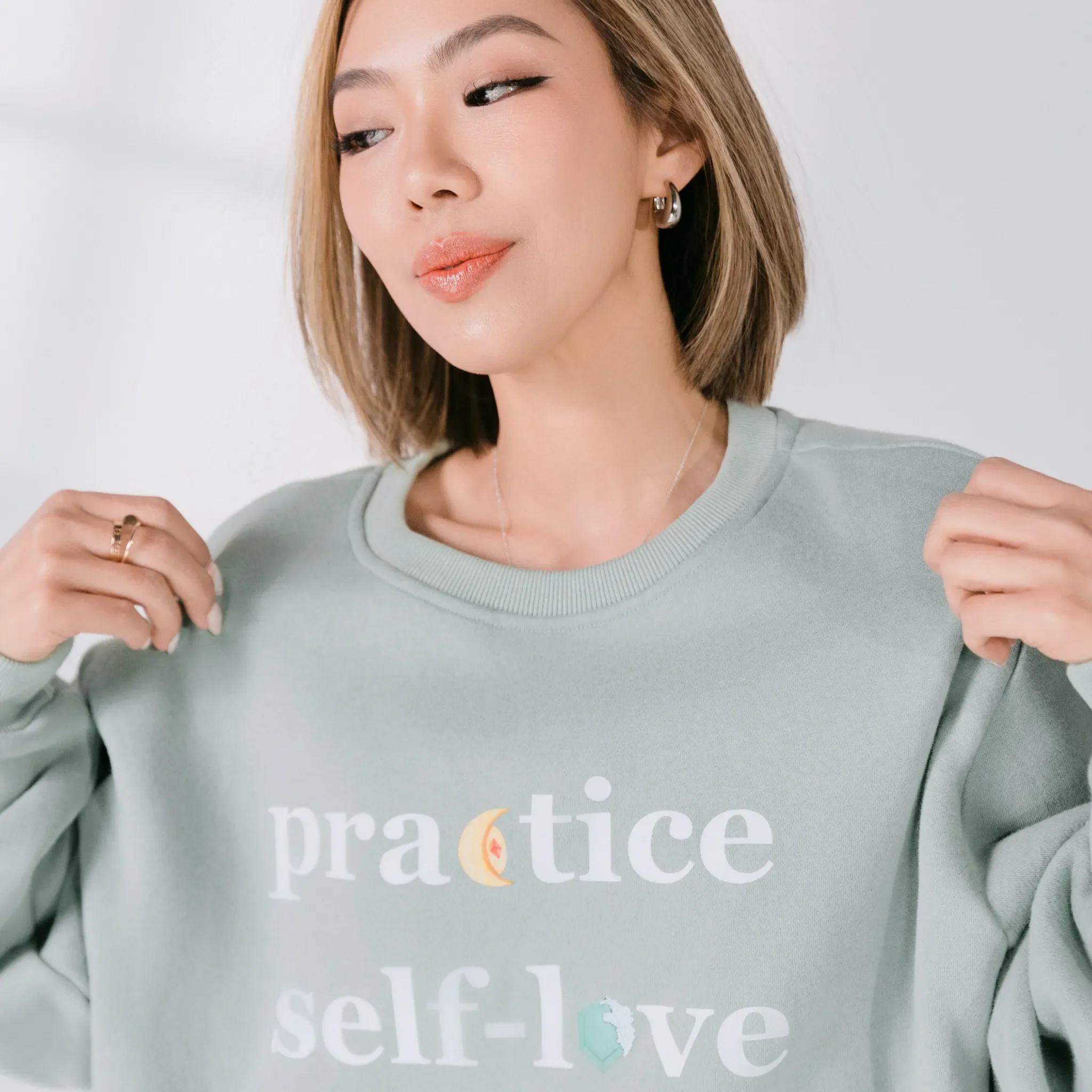 Practice Self Love (You're enough. You're capable) Crewneck - Image 5